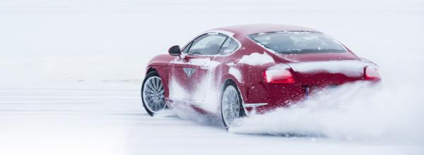 Bentley’s Flying Spur is a star attraction at the Ice Event