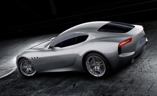 Maserati’s Alfieri Concept with its V-8 making Glorious Noises