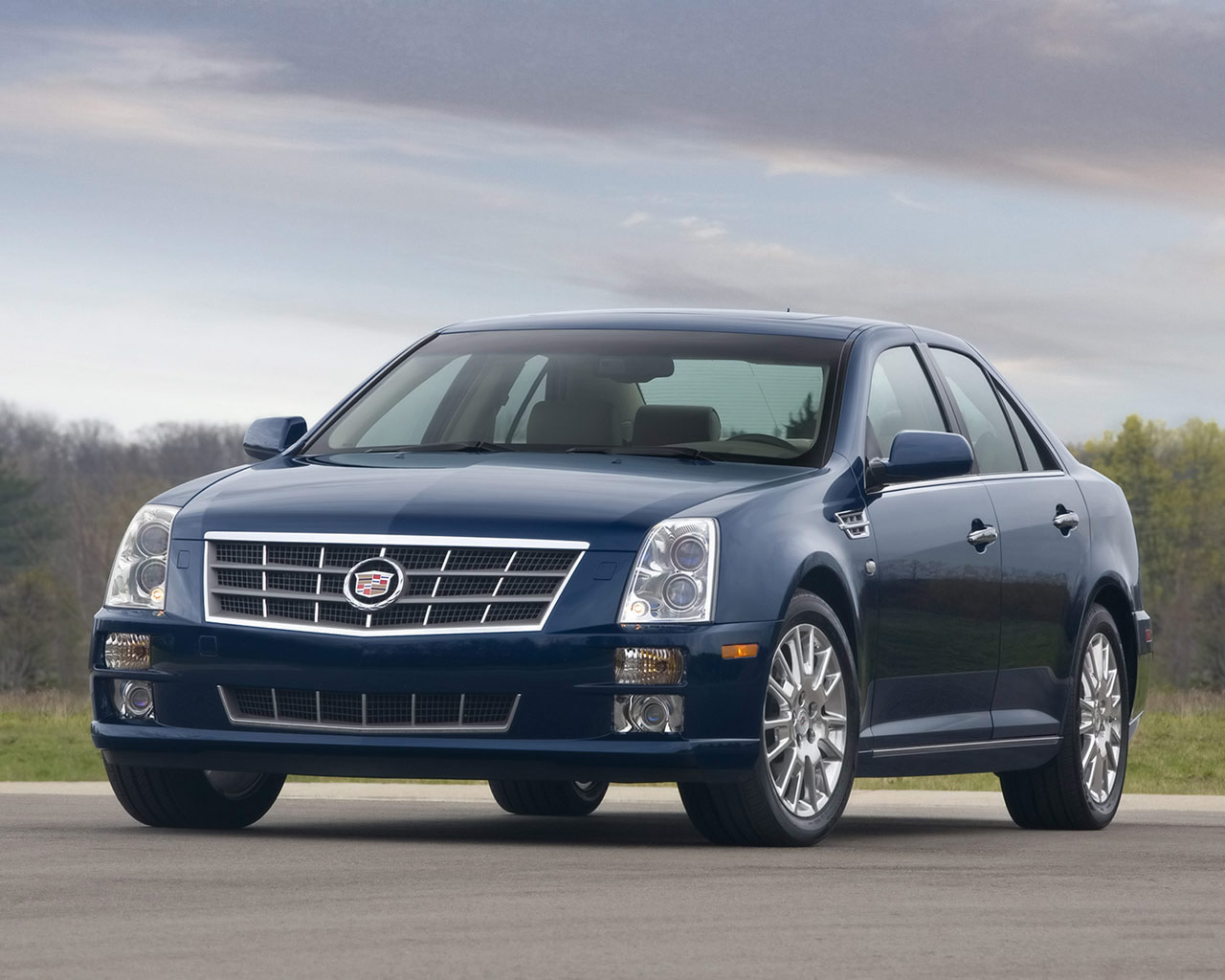 CADILLAC STS blue