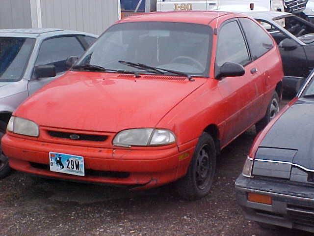 FORD ASPIRE red