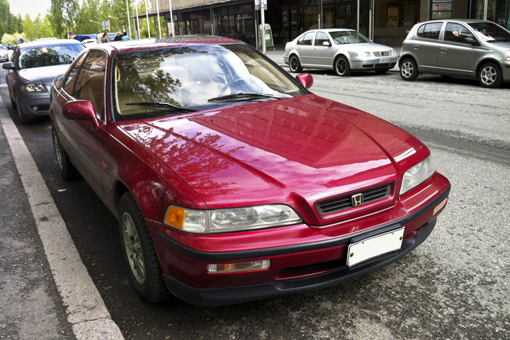 HONDA LEGEND COUPE red