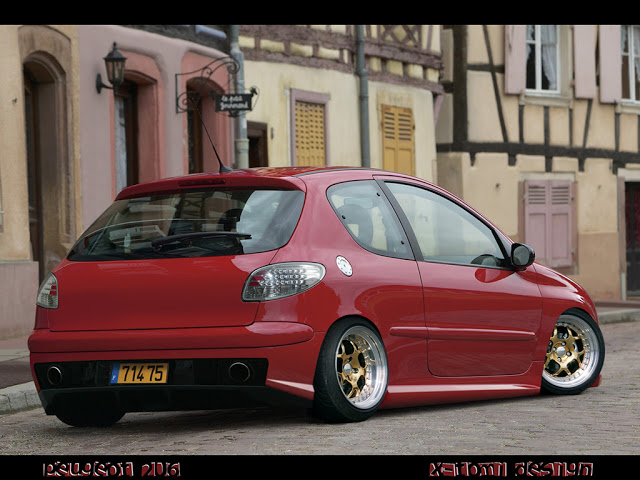 PEUGEOT 206 red