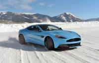 Astonishing Race Of Aston Martins Models On The Snow Covered Track