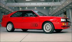 AUDI QUATTRO red