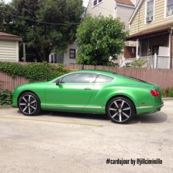 BENTLEY CONTINENTAL GT green