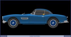 BMW 507 blue
