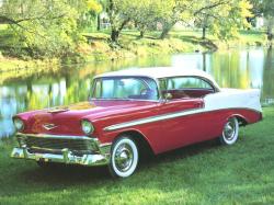 CHEVROLET BEL AIR COUPE red