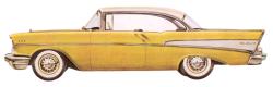 CHEVROLET BEL AIR COUPE silver