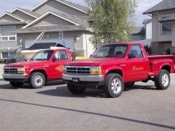 DODGE DAKOTA red