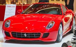 GENEVA - MARCH 8: The Ferrari 599 GTB Fiorano on the 81st International Motor Show Palexpo-Geneva on March 8; 2011 in Geneva, Switzerland. by swisshippo