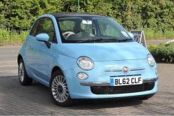 FIAT 500 blue