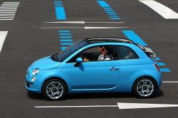 FIAT 500 blue