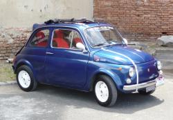 FIAT 500C blue