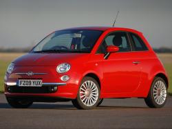 FIAT 500C red