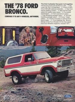 FORD BRONCO red