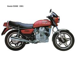 HONDA 500 CX silver