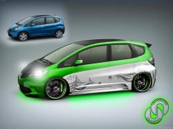 HONDA CITY FIT green