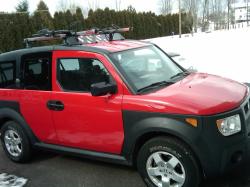 HONDA ELEMENT red