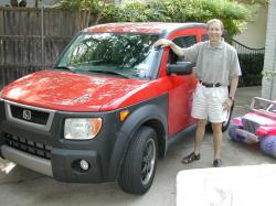 HONDA ELEMENT red