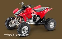 HONDA TRX450R red