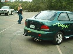 HYUNDAI EXCEL green