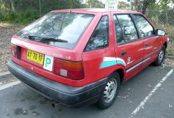 HYUNDAI EXCEL red