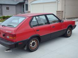 HYUNDAI PONY red