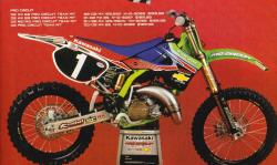 KAWASAKI KX 125 green