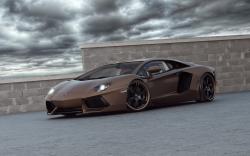 LAMBORGHINI AVENTADOR brown