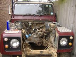 LAND ROVER DEFENDER engine