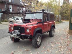 LAND ROVER DEFENDER red