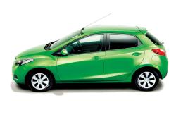 MAZDA DEMIO green