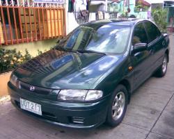 MAZDA FAMILIA green