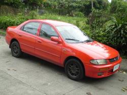 MAZDA FAMILIA red