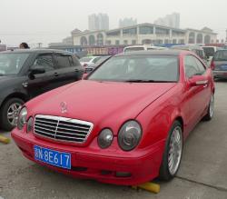 MERCEDES-BENZ CLK red