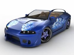 MITSUBISHI ECLIPSE blue