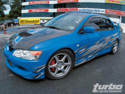 MITSUBISHI EVO blue