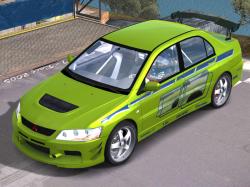 MITSUBISHI LANCER EVOLUTION green