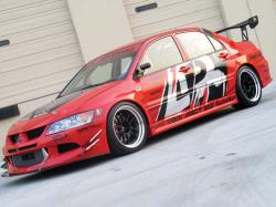 MITSUBISHI LANCER EVOLUTION red