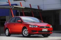 MITSUBISHI LANCER red