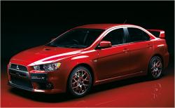 MITSUBISHI LANCER red