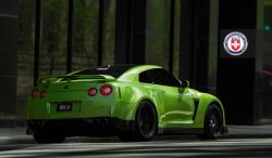 NISSAN GT-R green