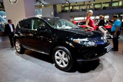 Moscow, Russia - August 25:  Black Jeep Car Nissan Murano At Moscow International Exhibition Interau by Rqs