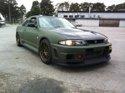 NISSAN R33 green