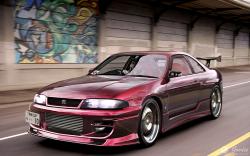 NISSAN R33 red