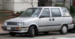 NISSAN STANZA white