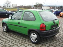 OPEL CORSA green