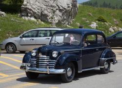 SCHWAEGALP - JUNE 27: The Opel Olympia leaving the 7th International "Oldtimer meeting" in Schwaegalp, Switzerland on June 27, 2010 by swisshippo