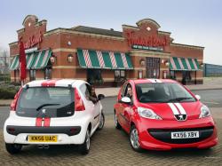 PEUGEOT 107 red