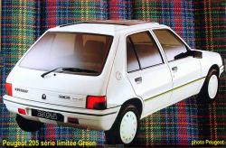 PEUGEOT 205 green